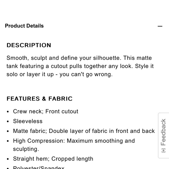 Express Body Contour Cropped Tank - Picture 4 of 4